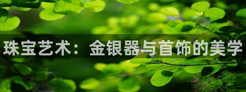 腾耀3娱乐众123：珠宝艺术：金银器与首饰的美学
